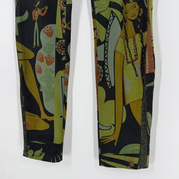 Custo Barcelona Printed Pants in Multi | Size 40 (Medium) - Picture 9 of 9